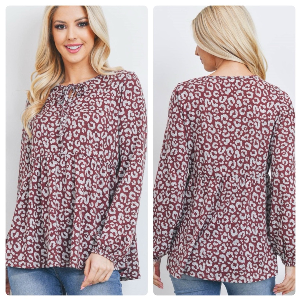 293 ❤️leopard top